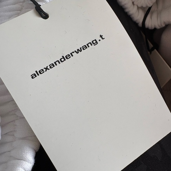 Alexander Wang NWT Foundation Terry Classic Sweatpant Puff Paint Logo - Picture 7 of 9